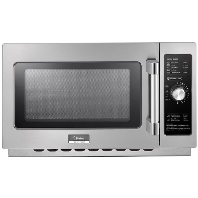 Midea 1.2-cu ft 1000-Watt Countertop Microwave (Stainless Steel), 1034N0A *HD2403, MSRP: $404.00, FINAL PRICE: $249.99 + TAX