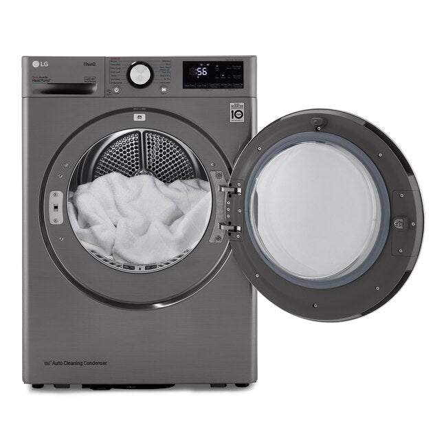 LG 4.2-cu ft Ventless Smart Electric Dryer (Graphite Steel) ENERGY STAR, DLHC1455V, *AI 2204