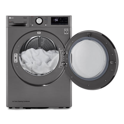 LG 4.2-cu ft Ventless Smart Electric Dryer (Graphite Steel) ENERGY STAR, DLHC1455V, *AI 2204