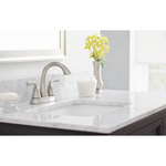 Alpine Reserve Mullen Brushed Nickel 4-in Centerset 2-handle WaterSense Mid-arc Residential Handle Bathroom Sink Faucet with Drain with Deck Plate, 67123W-6004  #2517122  *JR2511, Retail: $59.00, FINAL PRICE: $47.99 + TAX