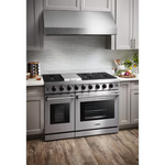 Thor Kitchen 48-in 7 burners 4.6-cu ft / 2.2-cu ft Convection Oven Freestanding Double Oven Gas Range (Stainless Steel), LRG4807U *JR2508, Retail: $5,499.00, FINAL PRICE: $3,799.99 + TAX