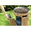 Foremost Aftergow 16-in W 30000 Maximum BTUs Composite Round Portable Liquid propane Fire column, #F200136-A1  *JR2211, MSRP: $238.00, FINAL PRICE: $149.00 + TAX