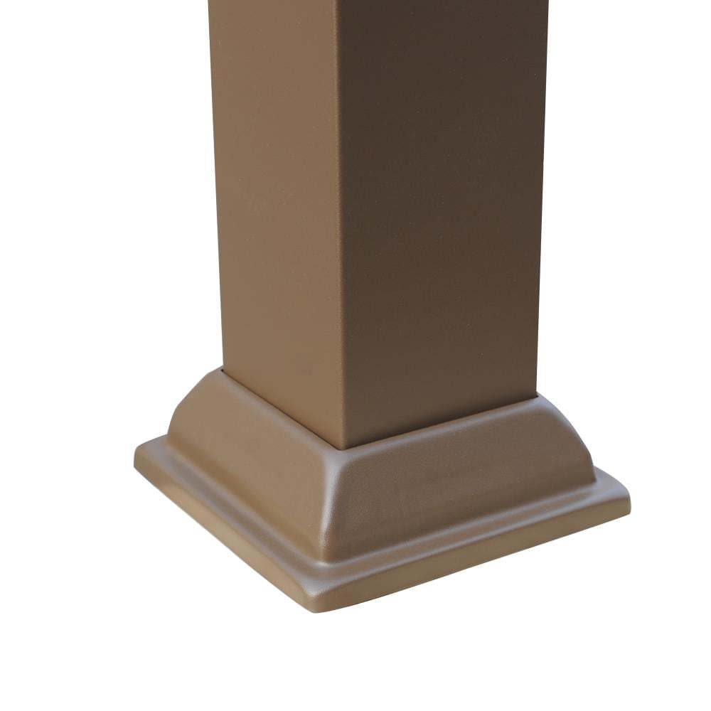 Style Selections 10-ft W x 14-ft L x 7-ft 6-in H Brown Metal Freestanding Pergola [FBM-243]