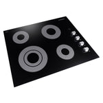 Cosmo 244Ecc 24-in 4 burners Smooth surface Stainless steel Electric Cooktop
