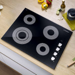 Cosmo 244Ecc 24-in 4 burners Smooth surface Stainless steel Electric Cooktop