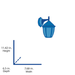 Project Source 2-Pack 11.41-in H Black Integrated LED Outdoor Wall Light, 5290201012 1479183, MSRP: $49.98, FINAL: