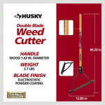 Husky 30 in. Double Blade Weeder Cutter 77636-950, MSRP: $32.98 - FINAL: $19.99+ Tax