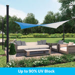 Coolaroo Ready to Hang DualShade 8-ft x 11-ft Santorini Shade sail, RETAIL: $49.98, FINAL PRICE: $27.99