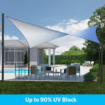 Coolaroo Ready to Hang DualShade 8-ft x 11-ft Santorini Shade sail, RETAIL: $49.98, FINAL PRICE: $27.99