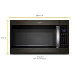 Whirlpool 1.9-cu ft Over-the-Range Microwave with Sensor Cooking ( Fingerprint Resistant Black Stainless )