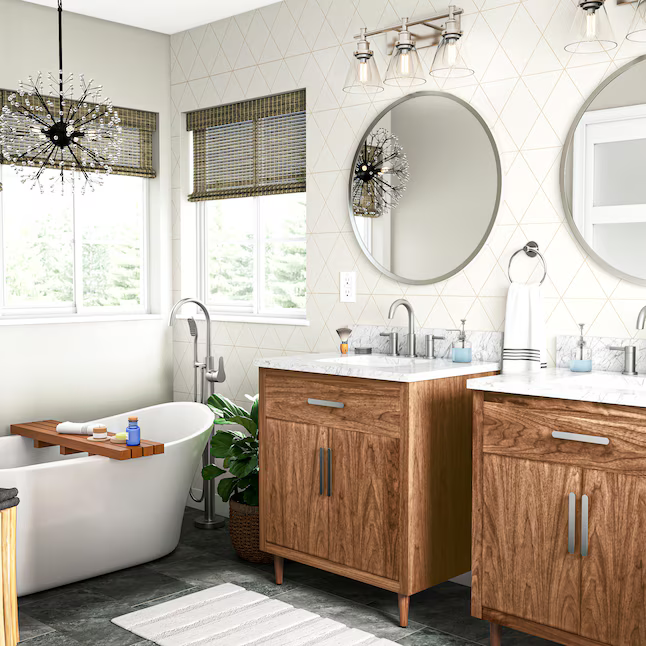Alpine Reserve Harlow Brushed Nickel Widespread 2-handle WaterSense High-Arc Residential Handle Bathroom Sink Faucet with Drain, 67693W-6104 #702753 *JR2509, Retail: $Exclusive, FINAL PRICE: $59.99 + TAX