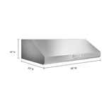 KitchenAid 36 inch Ducted 585-CFM Stainless Steel Under Cabinet Range Hood