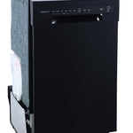 EdgeStar 18-in Front Control Built-in Dishwasher ( Black ) 52-Decibel