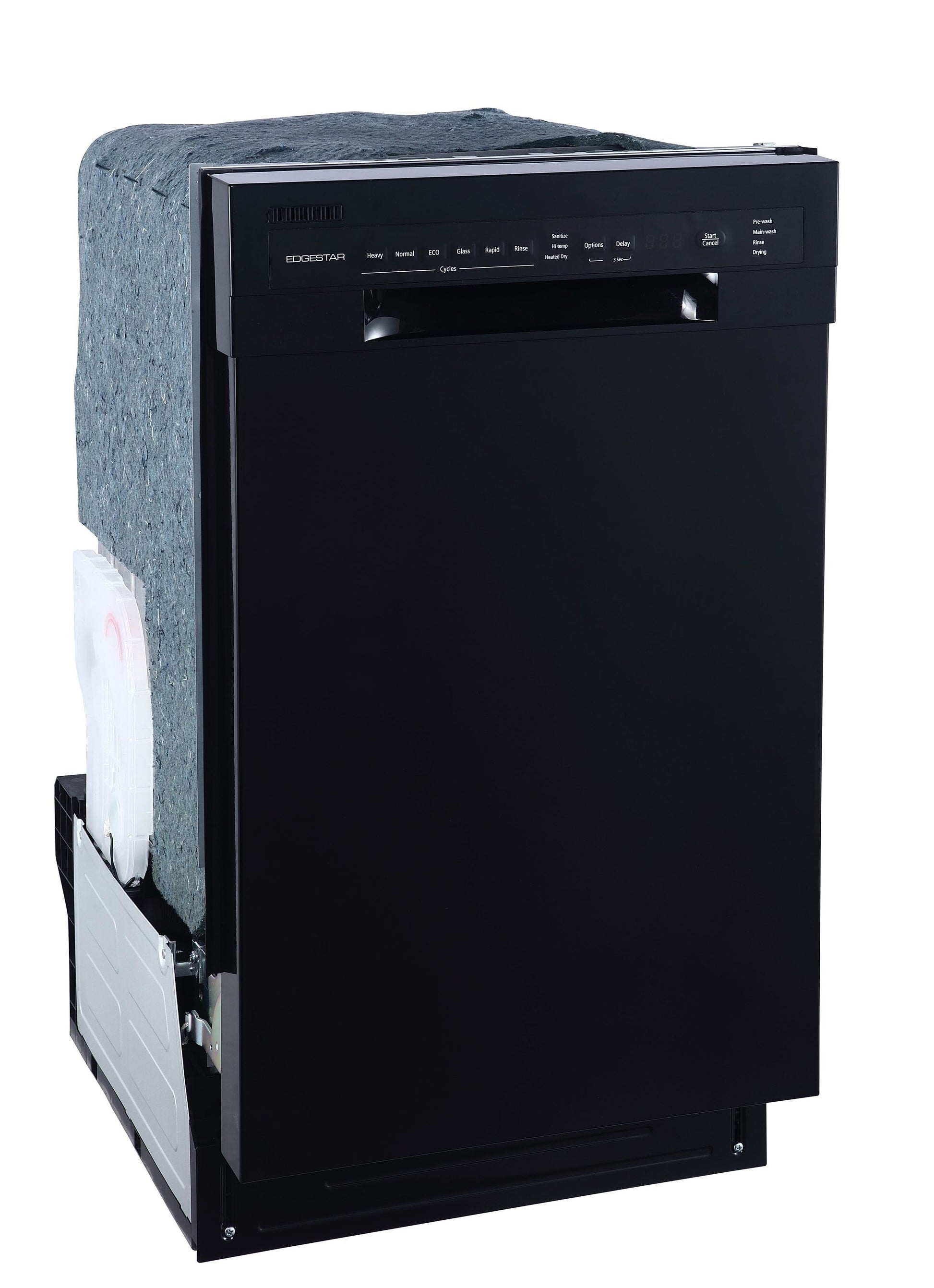 EdgeStar 18-in Front Control Built-in Dishwasher ( Black ) 52-Decibel
