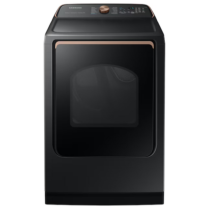 Samsung 7.4-cu ft Steam Cycle Vented Electric Dryer (Brushed Black) ENERGY STAR
