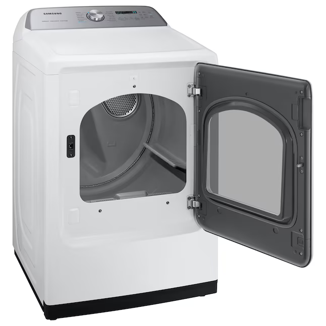 Samsung 7.4 cu. ft. Smart Electric Dryer with Steam Sanitize+ in White, DVE52A5500W/A3, Retail: $949.00, Final Price: $499.00 + Tax