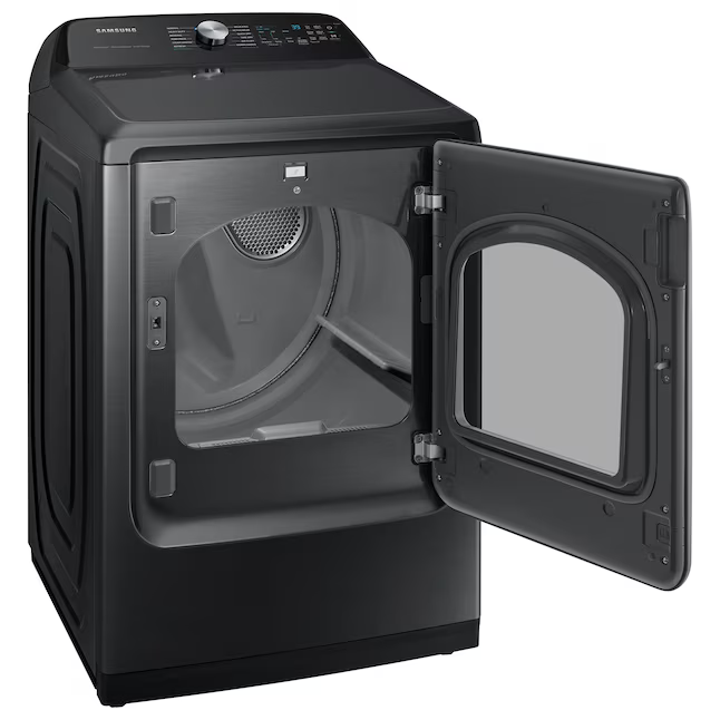 Samsung 7.4 cu. ft. Smart Electric Dryer with Steam Sanitize+ in Brushed Black, DVE52A5500V/A3, Retail: $1,049.00, Final Price: $499.00 + Tax