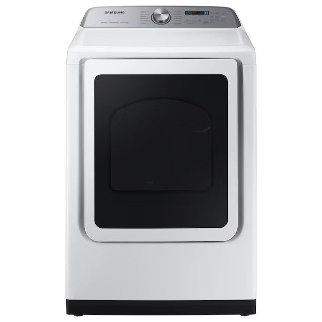 Samsung 7.4 cu. ft. Smart Electric Dryer with Steam Sanitize+ in White, DVE52A5500W/A3, Retail: $949.00, Final Price: $499.00 + Tax