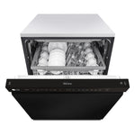 LG 24-in Front Control Built-in Dishwasher ( Black ) With Third Rack, QuadWash and Dynamic Dry , 48-Decibel