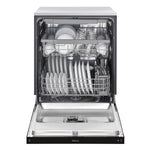 LG 24-in Front Control Built-in Dishwasher ( Black ) With Third Rack, QuadWash and Dynamic Dry , 48-Decibel