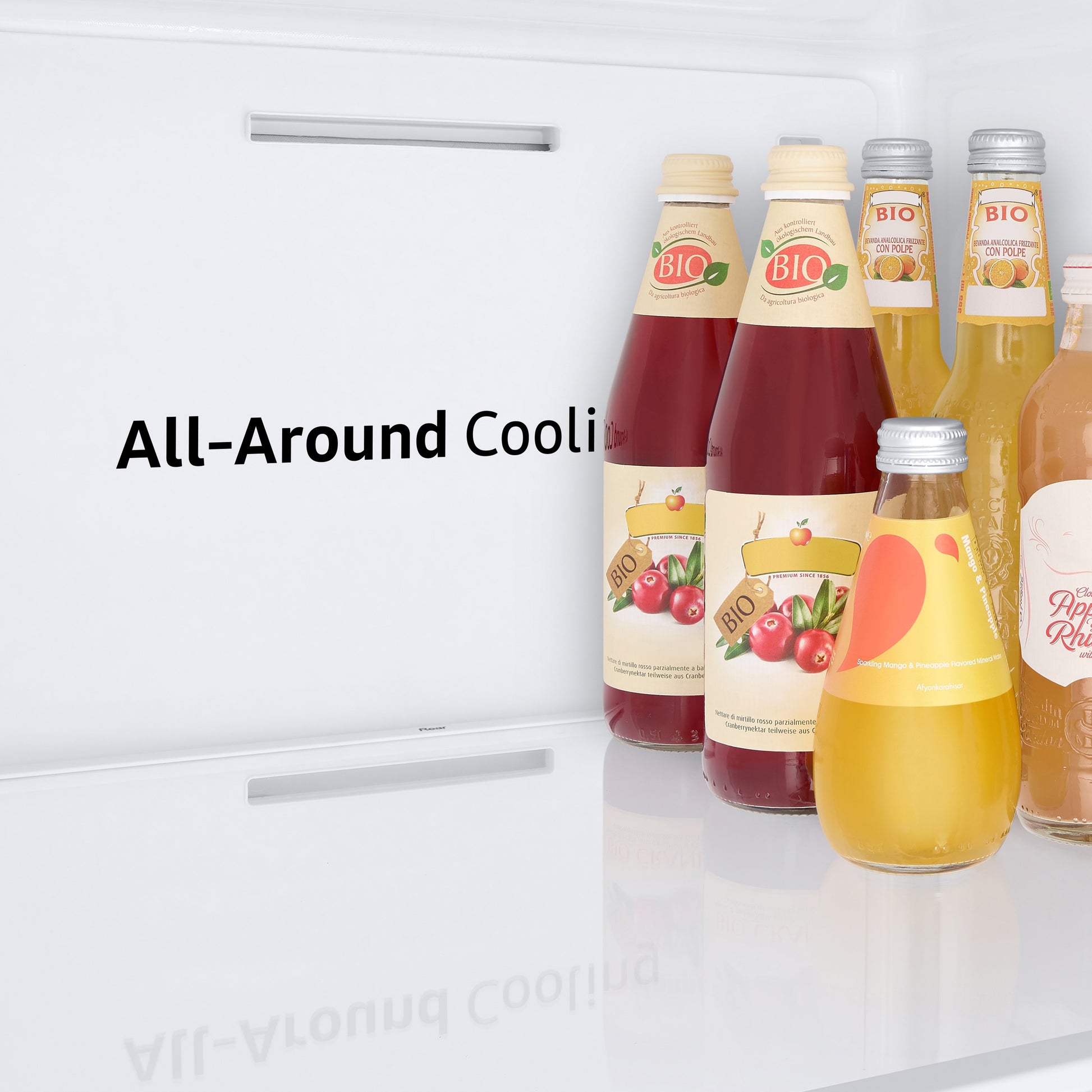 Samsung Bespoke AI 23-cu ft Counter-Depth 36-in Wide Side-by-Side Refrigerator Smart Compatible with Ice Maker with Ice Dispenser ( Fingerprint Resistant Stainless Steel )