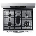 Samsung Flex Duo 30-in 5 burners 3.4-cu ft / 2.5-cu ft Air Fry Convection Oven Freestanding Double Oven Gas Range ( Fingerprint Resistant Stainless Steel )