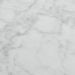 Alpine Reserve Carrara 61-in x 22-in White Natural Marble Undermount Double Sink Widespread Faucet Mount Bathroom Vanity Top
