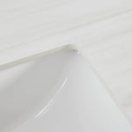 Alpine Reserve Dolomiti Bianco 37-in White Sintered Stone Undermount Single Sink Widespread Faucet Mount Bathroom Vanity Top