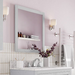 Alpine Reserve Watson 28-in x 30-in Pebble Oak Bathroom Vanity Mirror, 1954MR-28-291, FINAL PRICE: $49.99 + Tax