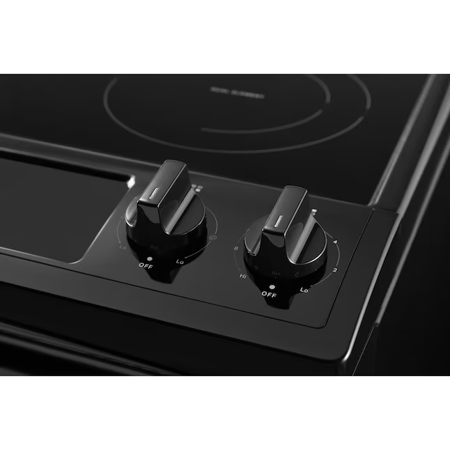 Whirlpool 30-in Glass Top 4 burners 4.8-cu ft Slide-In Electric Range (Black), WEE515SALB/2 *JR2506, Retail: $1,849.00, FINAL PRICE: $799.99 + TAX