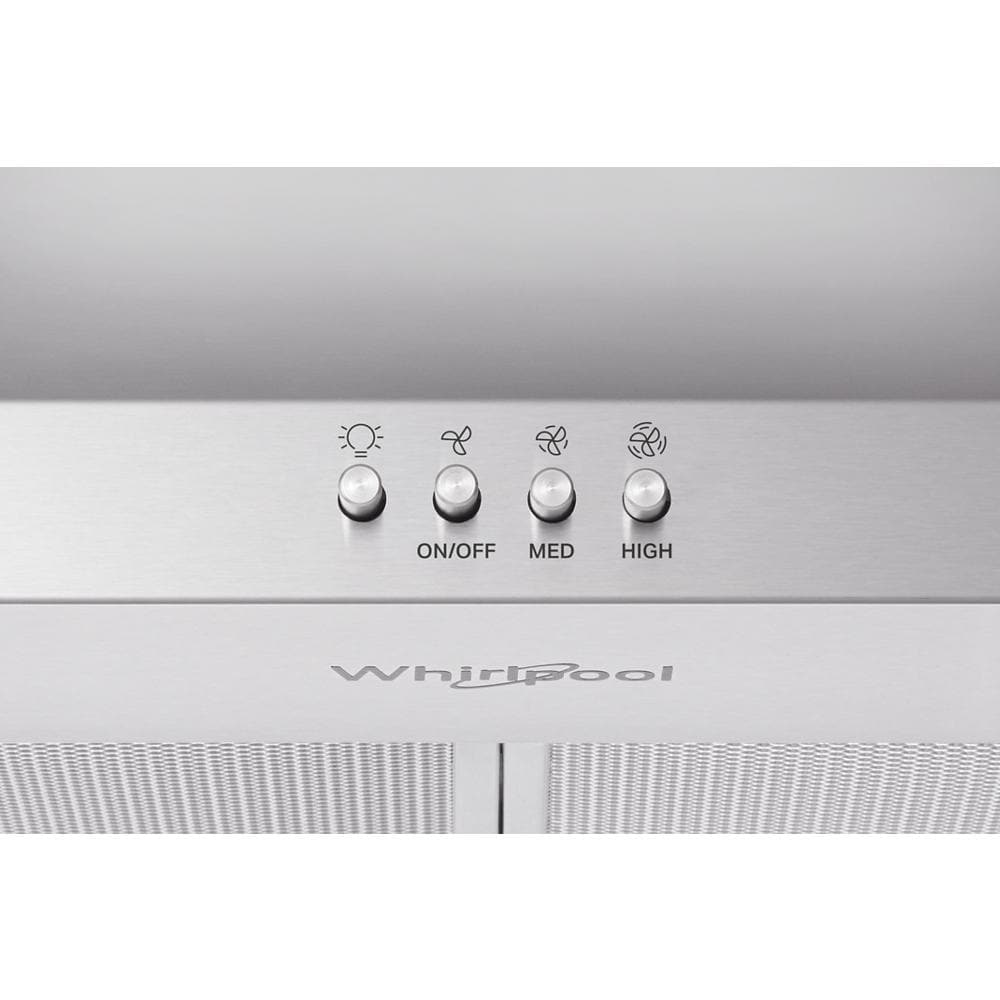 Whirlpool 36 inch Convertible 350-CFM Recirculating Stainless Steel Wall-Mounted Range Hood