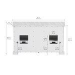 Alpine Reserve St. John 60-in Carrara White Undermount Double Sink Bathroom Vanity with White Natural Marble Top, BV-6510O-60  #2694629 *HD2509, Retail: $1,399.00, FINAL PRICE: $899.99 + TAX