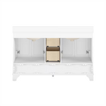 Rose 60-in Double Sink Vanity with Engineered Carrara Top in White, ROSE7060WH [FB328], FINAL PRICE: $1,199.99 + TAX