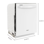 Whirlpool 24-in Top Control Built-in Dishwasher (White) 50-dBA, WDT740SALW *HD2509, Retail: $745.99, FINAL PRICE: $479.99 + TAX