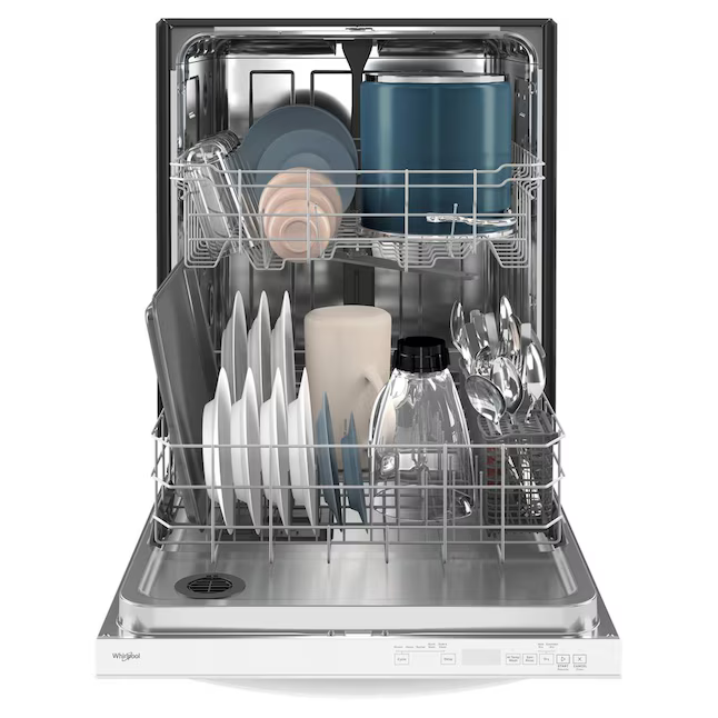 Whirlpool 24-in Top Control Built-in Dishwasher (White) 50-dBA, WDT740SALW *HD2509, Retail: $745.99, FINAL PRICE: $479.99 + TAX