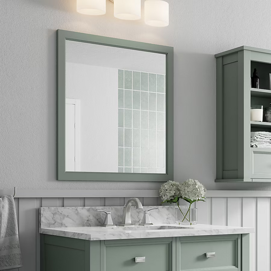 Alpine Reserve Canterbury 28-in x 30-in Framed Bathroom Sea Green Mirror, 1227MR-28-326, FINAL PRICE: $49.99 + Tax