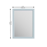 Alpine Reserve Canterbury 22-in x 30-in Framed Bathroom Light Blue Mirror, 1227MR-22-287, FINAL PRICE: $39.99 + Tax