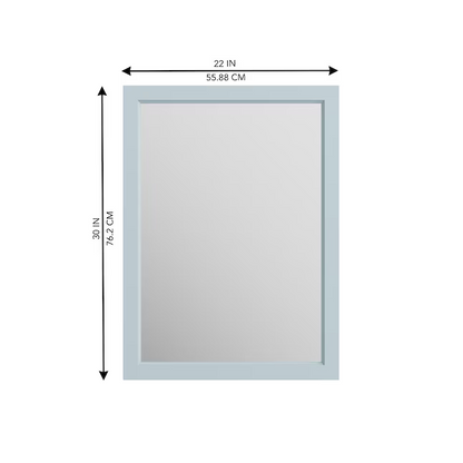 Alpine Reserve Canterbury 22-in x 30-in Framed Bathroom Light Blue Mirror, 1227MR-22-287, FINAL PRICE: $39.99 + Tax