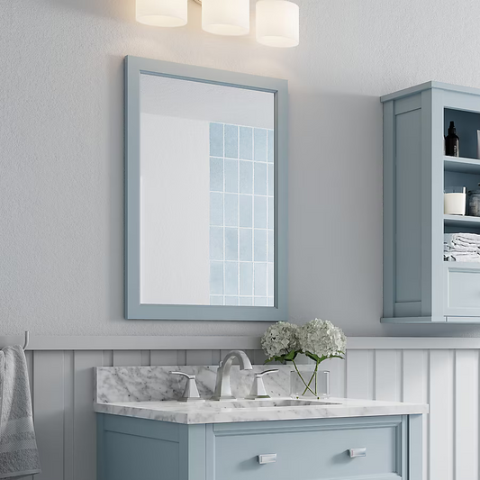 Alpine Reserve Canterbury 22-in x 30-in Framed Bathroom Light Blue Mirror, 1227MR-22-287, FINAL PRICE: $39.99 + Tax