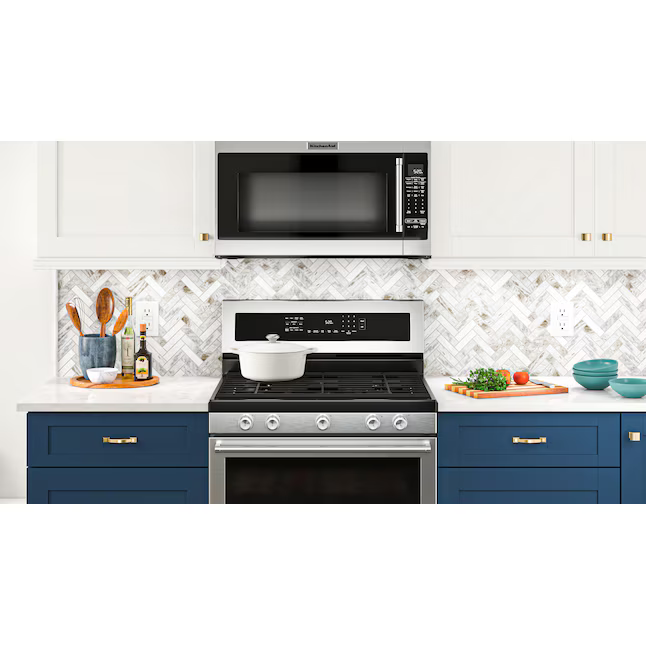 KitchenAid 2-cu ft Over-the-Range Microwave with Sensor Cooking (Stainless Steel with PRINTSHIELD Finish), KMHS120KPS/00 *JR2509, Retail: $819.00, FINAL PRICE: $499.99 + TAX