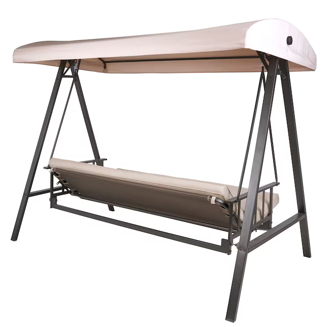 Summit Lane 3-person Brown Steel Outdoor Swing, GCS00395A *HD2509, Retail: $378.00, FINAL PRICE: $239.99 + TAX