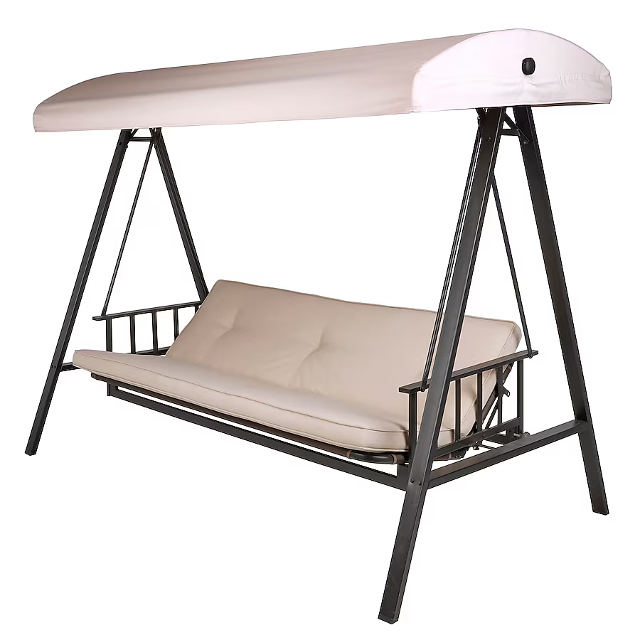 Summit Lane 3-person Brown Steel Outdoor Swing, GCS00395A *HD2509, Retail: $378.00, FINAL PRICE: $239.99 + TAX
