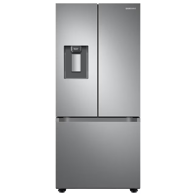 Samsung Bespoke AI Standard-Depth 22-cu ft 30-in Wide French Door Refrigerator with Ice Maker ( Fingerprint Resistant Stainless Steel ) ENERGY STAR Certified
