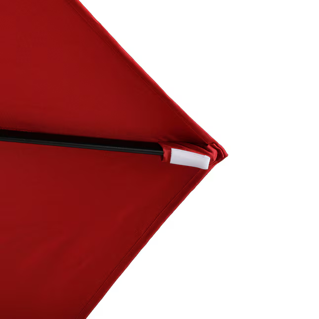 Style Selections 7.5-Feet Steel Red Push-Button Tilt Market Patio Umbrella, UCS181A-RD  #4097301 *JR2509, Retail: $59.00, FINAL PRICE: $37.99 + TAX