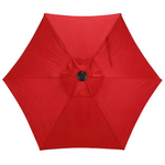 Style Selections 7.5-Feet Steel Red Push-Button Tilt Market Patio Umbrella, UCS181A-RD  #4097301 *JR2509, Retail: $59.00, FINAL PRICE: $37.99 + TAX