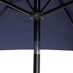Style Selections 7.5-ft Steel Navy Push-button Tilt Market Patio Umbrella, UCS181A-NY  #4097302 *JR2509, Retail: $59.00, FINAL PRICE: $37.99 + TAX