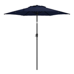 Style Selections 7.5-ft Steel Navy Push-button Tilt Market Patio Umbrella, UCS181A-NY  #4097302 *JR2509, Retail: $59.00, FINAL PRICE: $37.99 + TAX
