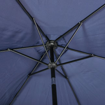 Style Selections 7.5-ft Steel Navy Push-button Tilt Market Patio Umbrella, UCS181A-NY  #4097302 *JR2509, Retail: $59.00, FINAL PRICE: $37.99 + TAX