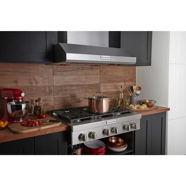 KitchenAid 36-in Ducted 1170-CFM Stainless Steel Wall-Mounted Range Hood, KVWC956KSS *JR2509, Retail: $2,419.00, FINAL PRICE: $1,199.99 + TAX
