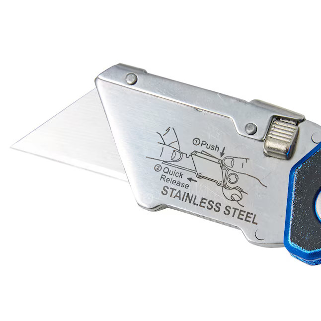 Kobalt Blue 3pk Lockback 3/4-in 3-Blade Folding Utility Knife, 58979 #2418019  *JR2512, Retail: $19.98, FINAL PRICE: $11.99 + TAX